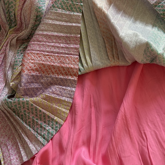 The Marc jacobs metallic pleated skirt rainbow logo print 12Y/156 - Picture 6 of 9